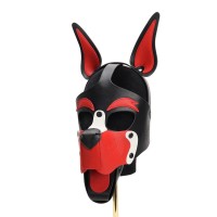 bondage puppy play masker imitatie leer