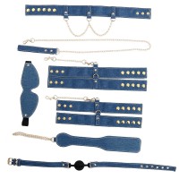 bdsm bondageset blue denim