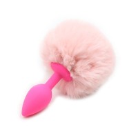 buttplug konijnenstaart roze
