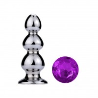 buttplug paars kristal 50 - 170 mm
