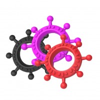 Flexibele siliconen cockring set - 3 kleuren
