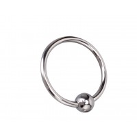 Metalen cockring met kraal - 25 - 30 mm