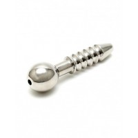 Dilator penisplug geribbeld rvs - 56 mm
