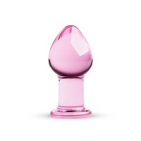 Glass buttplug roze anaalplug anaalsex sex