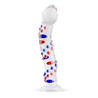 glazen dildo gekleurd glas 18.5 cm sextoy sex