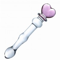 glazen dildo heart