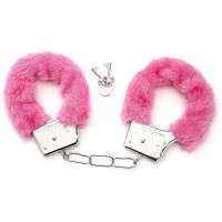 Handboeien met fluweel - roze