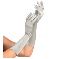 handschoenen zilver sexy satijn
