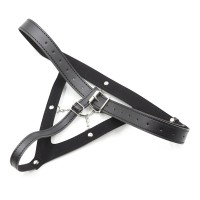 harnas PU leer met riem en ring