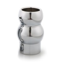 Holle metalen buttplug large - 45 ~ 58mm