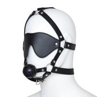 Fetish hoofdharnas met mondknevel bondage