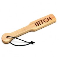 paddle hout opdruk bitch bdsm
