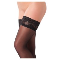 Amorable zwarte stay up / hold-up kousen - one-size