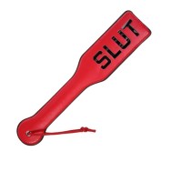 kunst lederen paddle slut rood