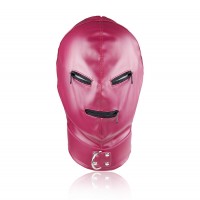 leren hoofdmasker mond oog rits