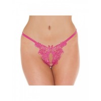 Amorable open vlinder string - roze