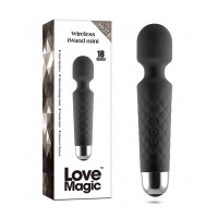 Love Magic iwand mini wand vibrator - zwart 20cm