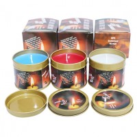 Massagekaarsen hot wax in blik