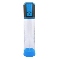 oplaadbare penis pomp blauw