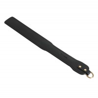 pu leren platte bdsm paddle zwart