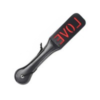 PU leren paddle met LOVE letters - lengte 32 cm