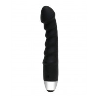 Palma Semi-realistische vibrator - zwart 18 cm