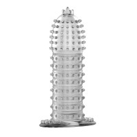 Siliconen penissleeve met bobbeltjes - transparant