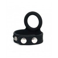 Siliconen cockring met drukknoppen - 30 mm