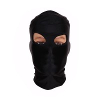 polyester bdsm hoofdmasker zwart twee gaten