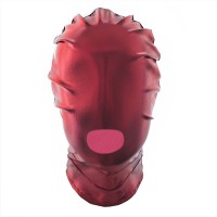 polyester hoofdmasker gaten rood