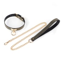 pu leren bondage halsband schubbenpatroon aanlijnketting