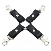 pu leren hogtie zwart