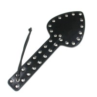 pu leren paddle aasvorm studs