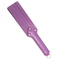 pu leren bdsm paddle flogger paars