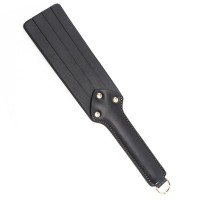pu leren bdsm paddle flogger zwart