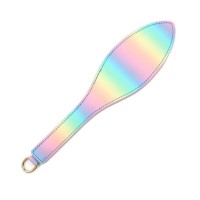 PU leren regenboog paddle - 33 cm