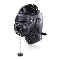 pu leren hoofdmasker stop