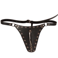 pu leren kuisheidgordel ketting vrouw