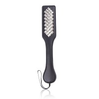 pu leren paddle diamanten zilver