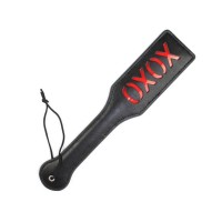 PU leren paddle met XOXO letters - 32 cm