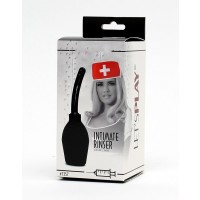 Zwarte ballonspuit intieme douche - 350 ml