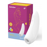 Satisfyer Curvy 1 plus luchtdrukvibrator - wit