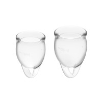 Satisfyer Feel Confident menstrual cup - wit