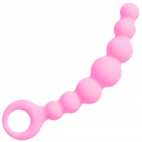 Siliconen anaal kralen - roze