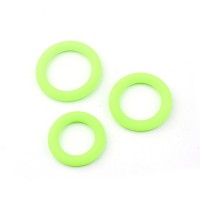 Siliconen cockring set groen 30 - 35 - 40 mm