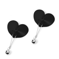 tepel toys bedekking leder harten bal zwart