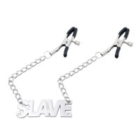 Metalen tepelklemmen met SLAVE ketting