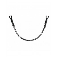 Tepelklemmen plus ketting zwart bdsm sex