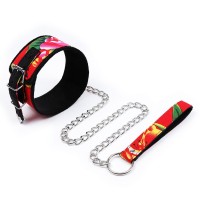 Tropische halsband met riem
