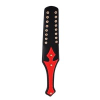 twee laags paddle nepleer bdsm zwart rood